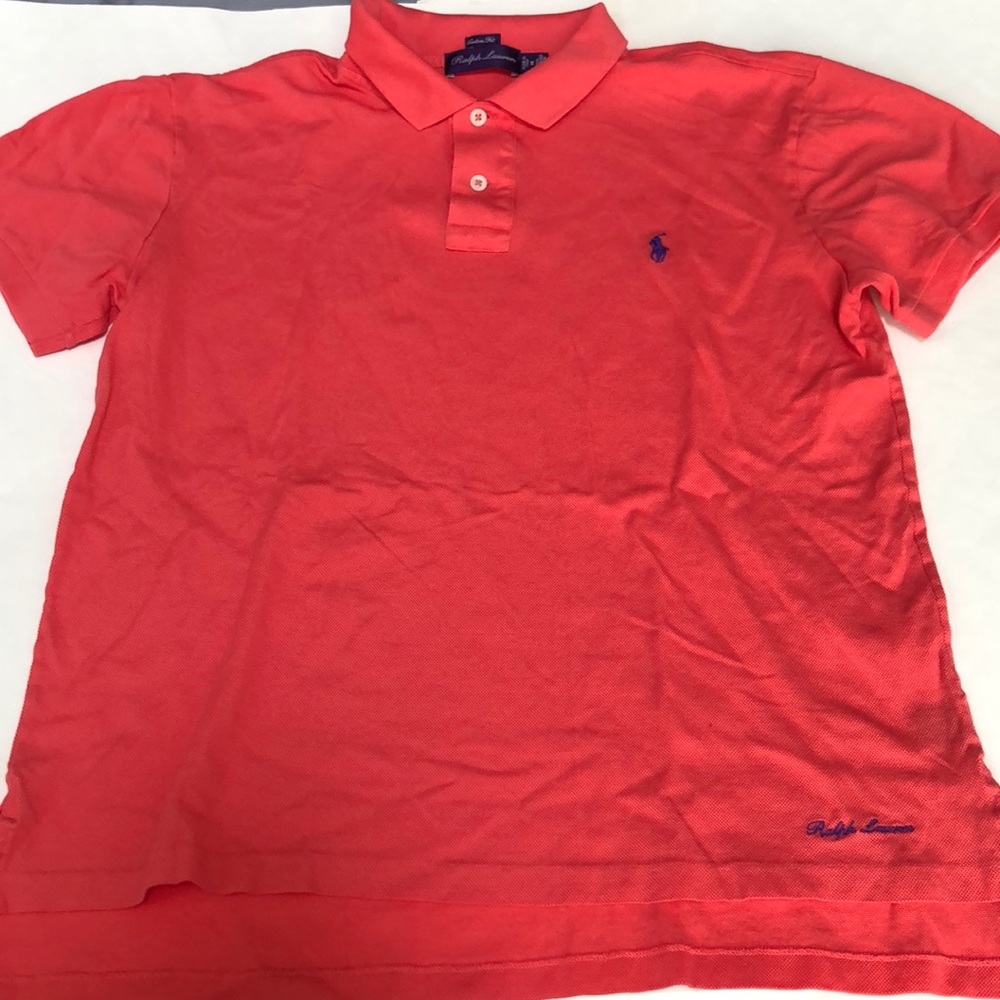 Ralph Lauren Purple Label Custom Fit Made in Italy Mercerized Cotton Polo - M